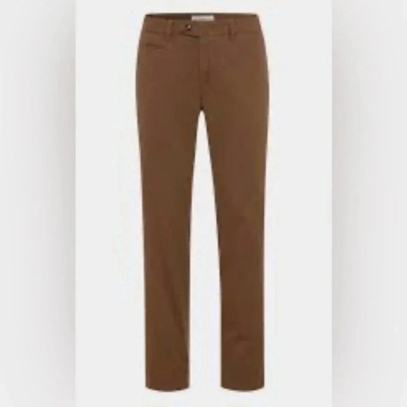 BRAX Ernesto camel peach comfortable casual lightweight 2 pocket chino pants 34 - Picture 1 of 5
